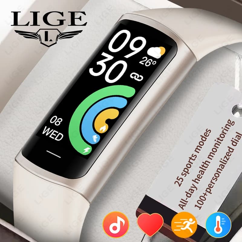 LIGE Sport Smart Watch impermeabile Monitoraggio della frequenza cardiaca del sonno Smartband Pedometro Promemoria informazioni Bracciale Smartwatch 2025