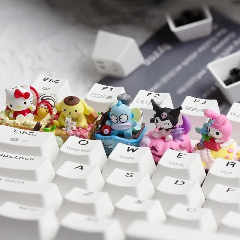 Keycap ESC Personalized Kawaii Sanrio HelloKitty My Melody Kuromi for Mechanical Keyboard, Christmas Gift Cartoon