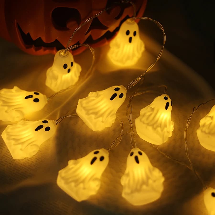 Cross border Halloween LED stringa di luce festival fantasma atmosfera fantasma luci decorative cortile luci festival interne