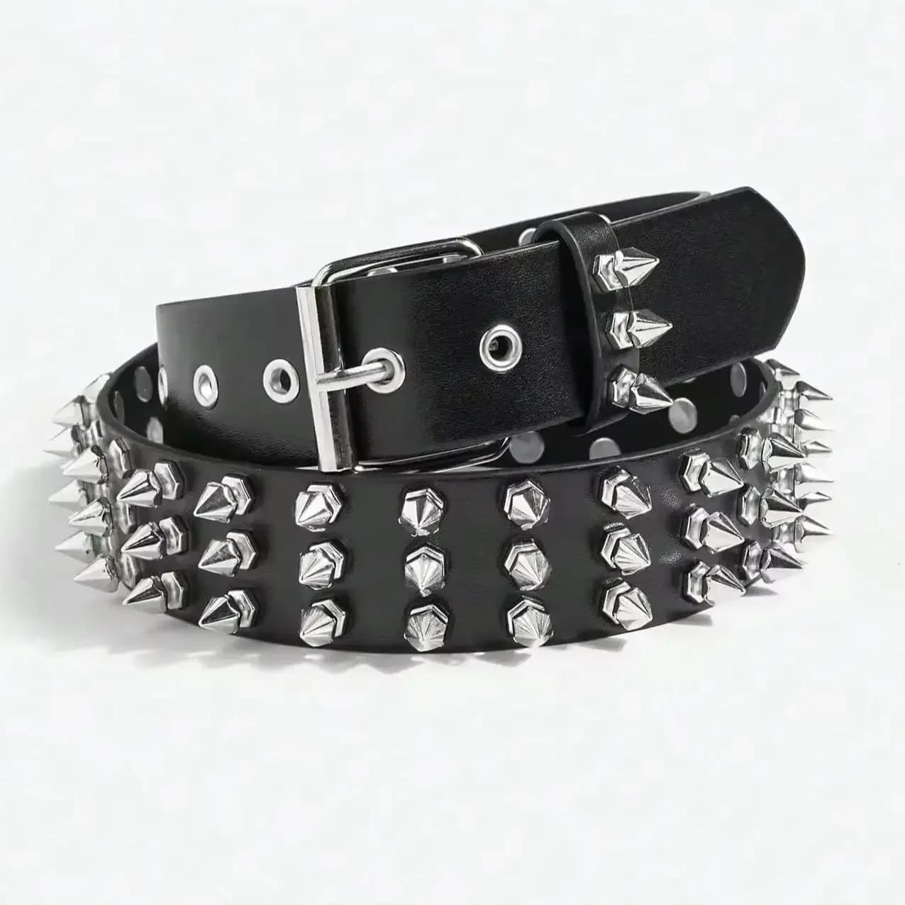 Cintura in Stile Punk con Borchie per Uomo e Donna, Cintura Decorativa per Jeans Casual, Moda Rock Gotica Y2k