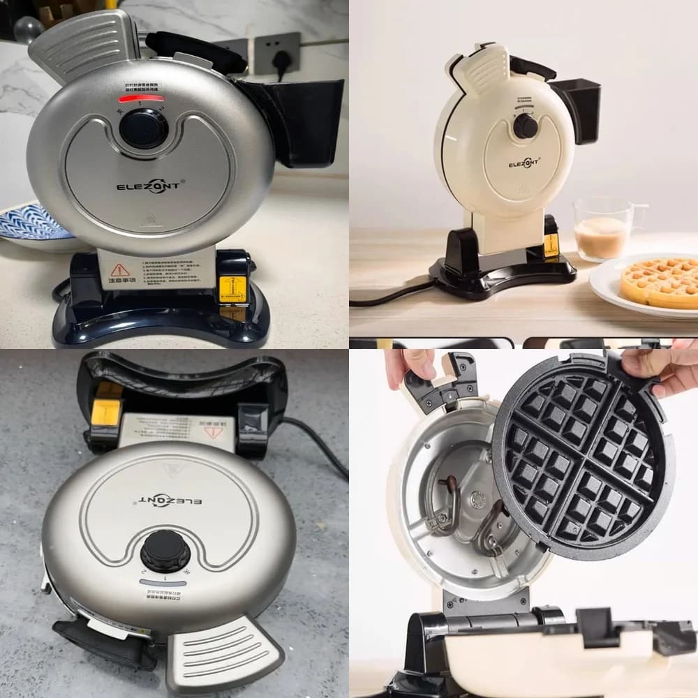 Macchina per Waffle Verticale per Casa, Macchina per Sandwich, Attrezzatura per Colazione e Snack Leggeri per Caffetterie, Piastra Elettrica Professionale per Waffle