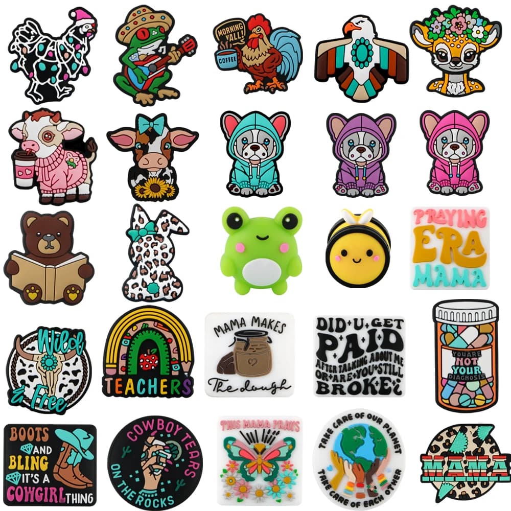 5/10 New Focus perline in Silicone Cartoon Animal Dog Beads creazione di gioielli collana fai da te bracciale portachiavi accessori