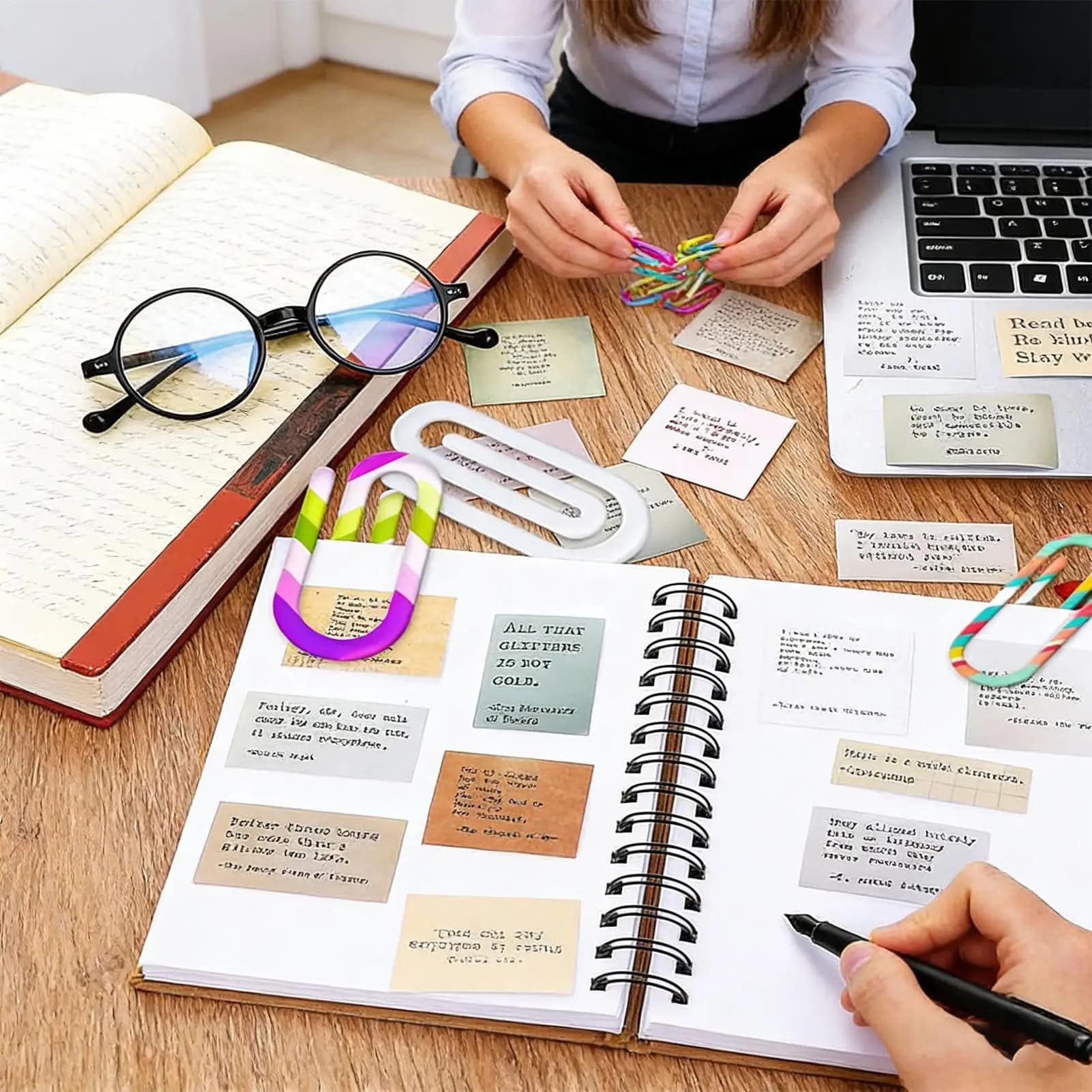 10 Pezzi Clip Segnalibro per Sublimazione, Resistenti al Calore, Riutilizzabili, Grandi Fermagli per Carta per Stampa Fai-da-te, Ufficio, Diario, Agenda, Libro