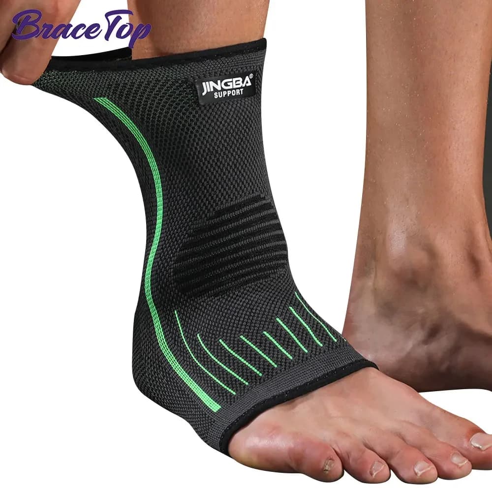 Tutore per caviglia a compressione da 1 pezzo, supporto per arco plantare e stabilizzatore per piedi, fasce elastiche per fascite plantare, recupero tendinite d'Achille
