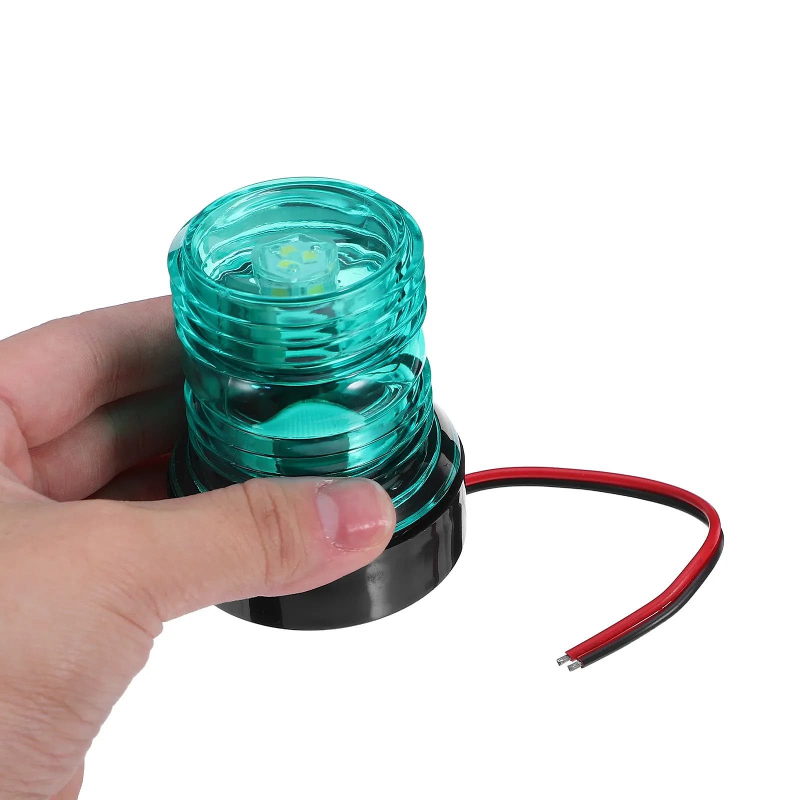 Luce di Navigazione Marina a LED Verde 12-24V 3W Impermeabile per Pesca, Yacht, Barca a Vela, Luci Laterali a LED per Prua