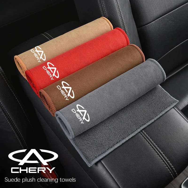 Asciugamano per auto in microfibra Super assorbente Panno per la cura della pulizia per Chery Tiggo 7 Pro 8 4 5 3 2 T11 5X Amuleto Fora QQ IQ Fulwin Arrizo