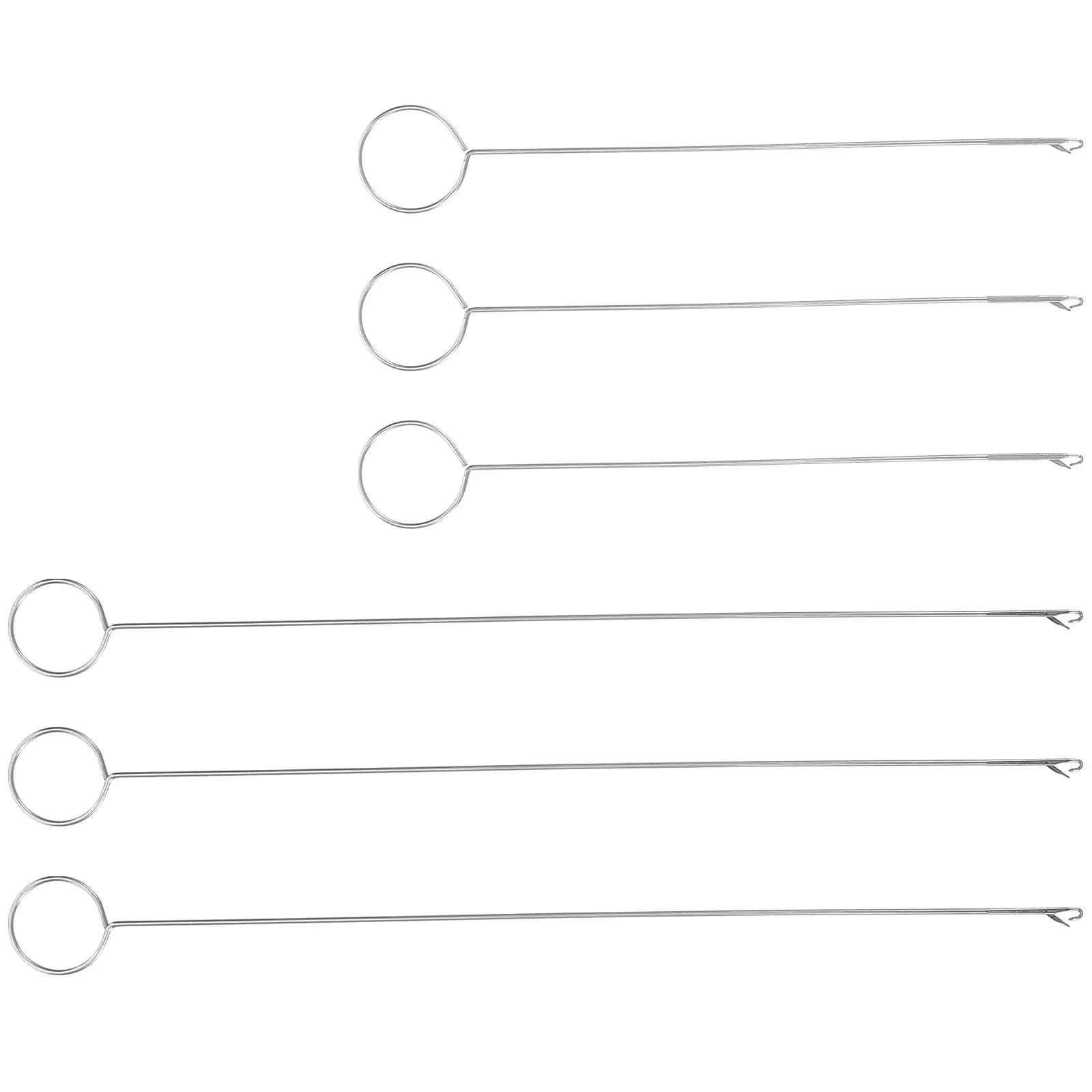 6Pcs Crochet Hooks Set Premium Stable Material Compact Lightweight Crochet Needle Kit for Hair Wigs Hats Gloves Scarves Blankets