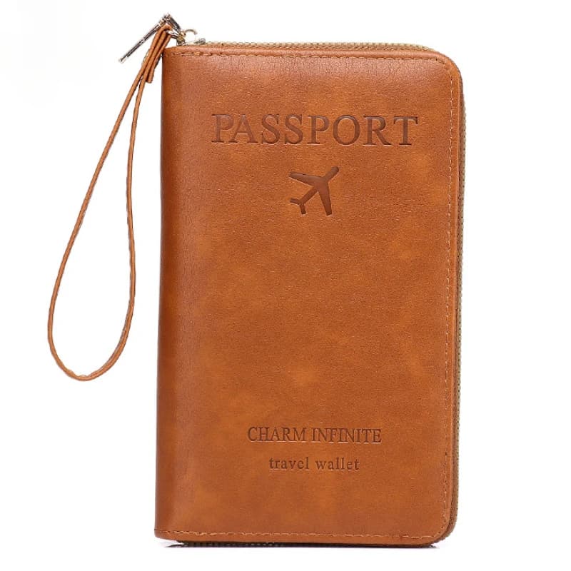 Custodia protettiva per passaporto RFID da viaggio multifunzione alla moda Donna Uomo Borse protettive per biglietti in pelle PU per documenti