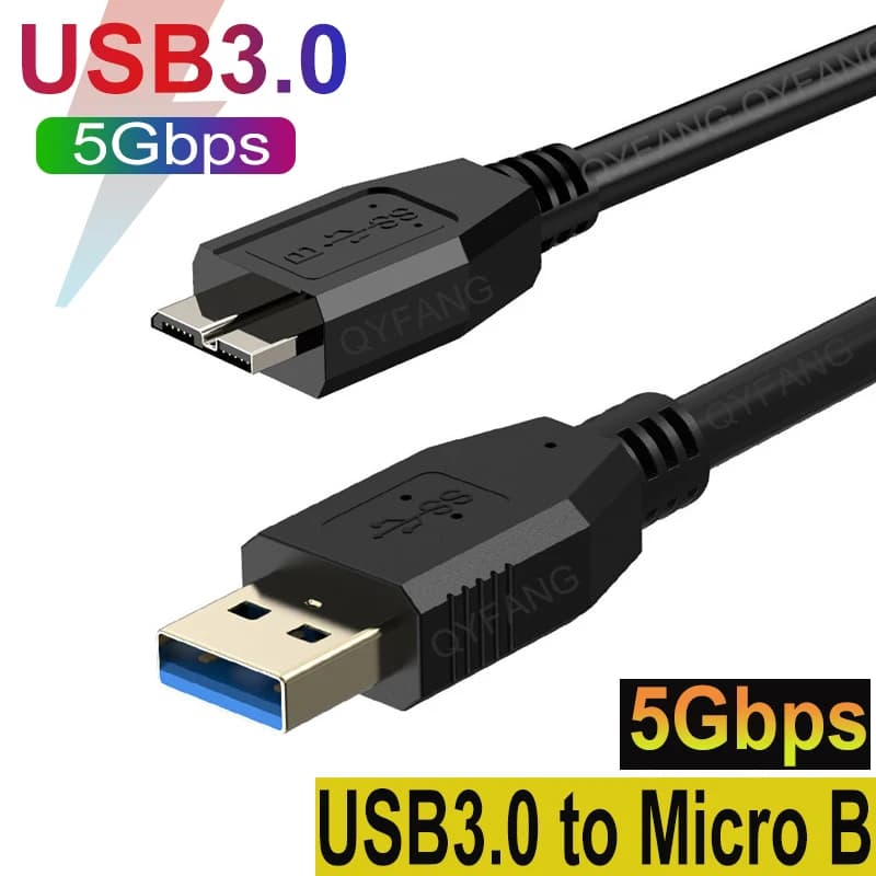 Cavo esterno per disco rigido Cavo da USB 3.0 a Micro B da 5 Gbps Cavo HDD Cavo micro dati Cavo SSD SATA per disco rigido Samsung