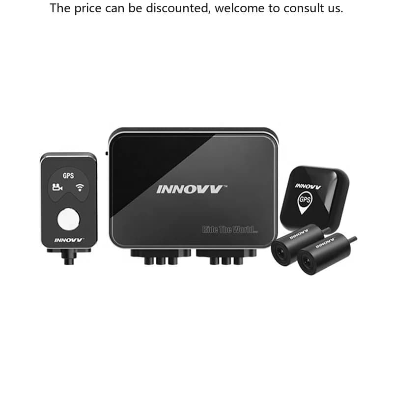 Dashcam per moto INNOVV K7 con sistema di telecamere a doppio canale/protezione GPS/WiFi/EIS per Touring e Roadmaster/Chieftain