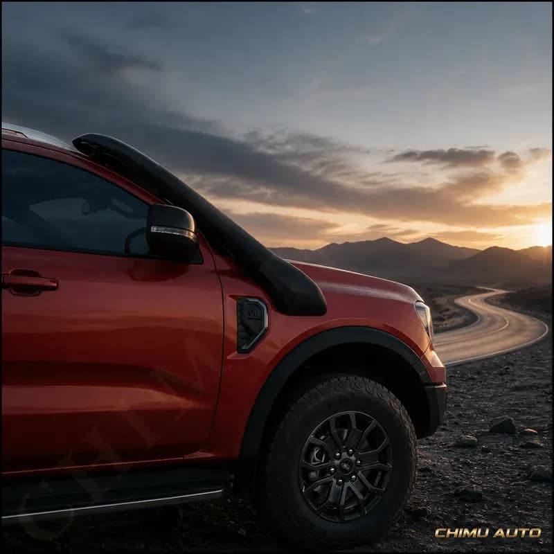 【CHIMU AUTO】4WD Off-Road High Flow Air Intake Snorkel for Ford Ranger T9 2022+ Exterior Accessories Snorkel Tube Auto Parts