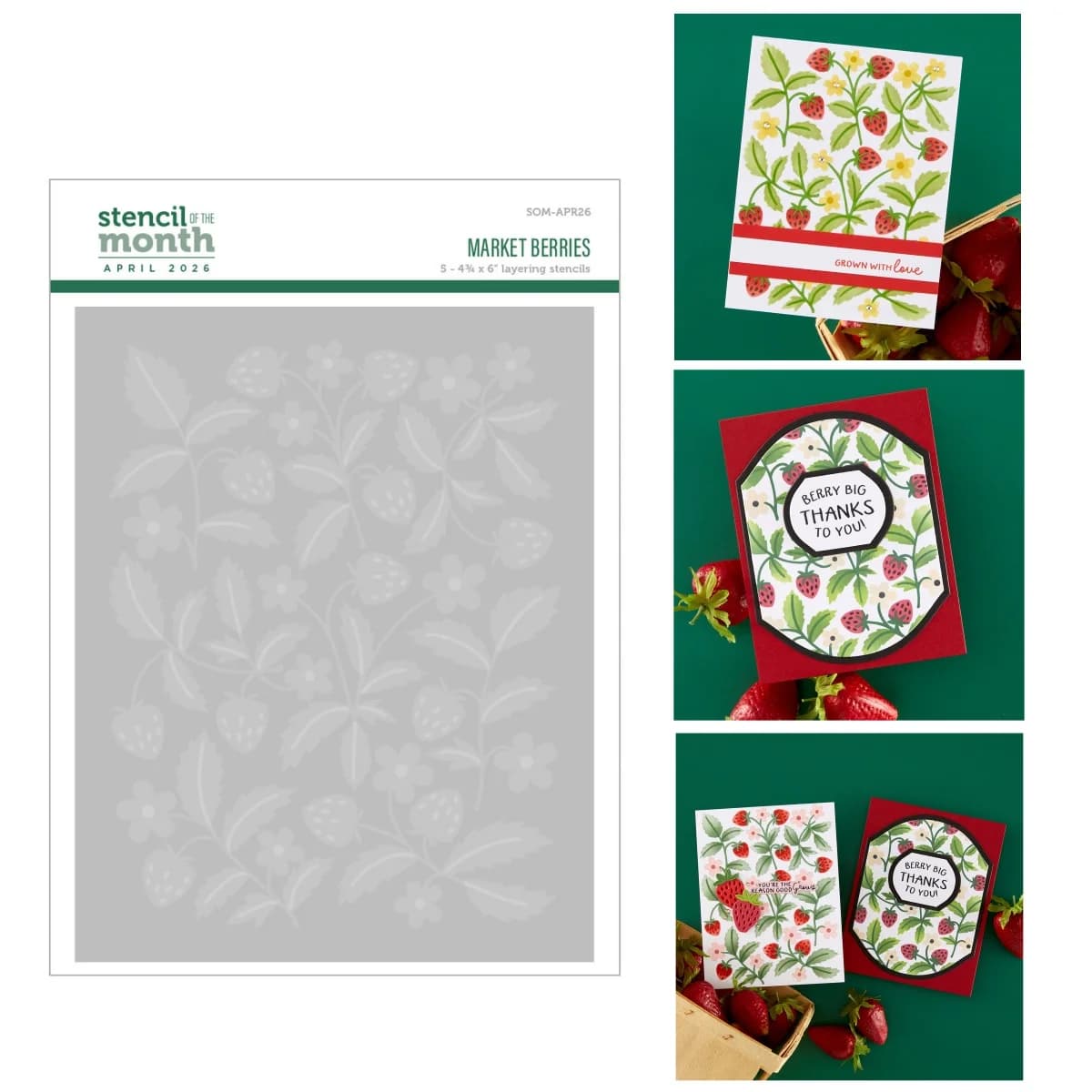 Aprile 2026 Fustelle per metallo, Timbri trasparenti, Stencil con motivi di frutti di bosco, Lamina a caldo per la creazione fai da te di biglietti, modelli per scrapbooking e decorazioni