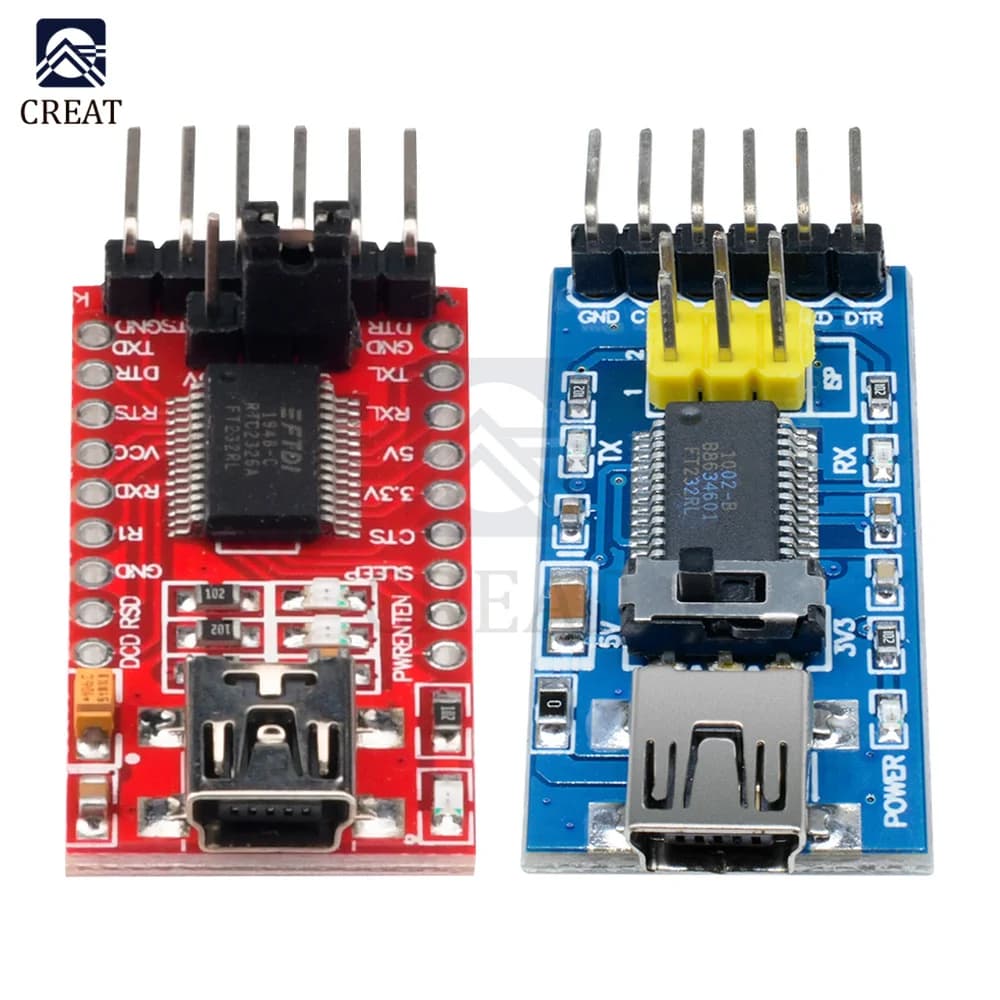 FT232RL FTDI USB 3.3V 5.5V a modulo adattatore seriale TTL per Arduino FT232 Pro Mini USB a TTL 232