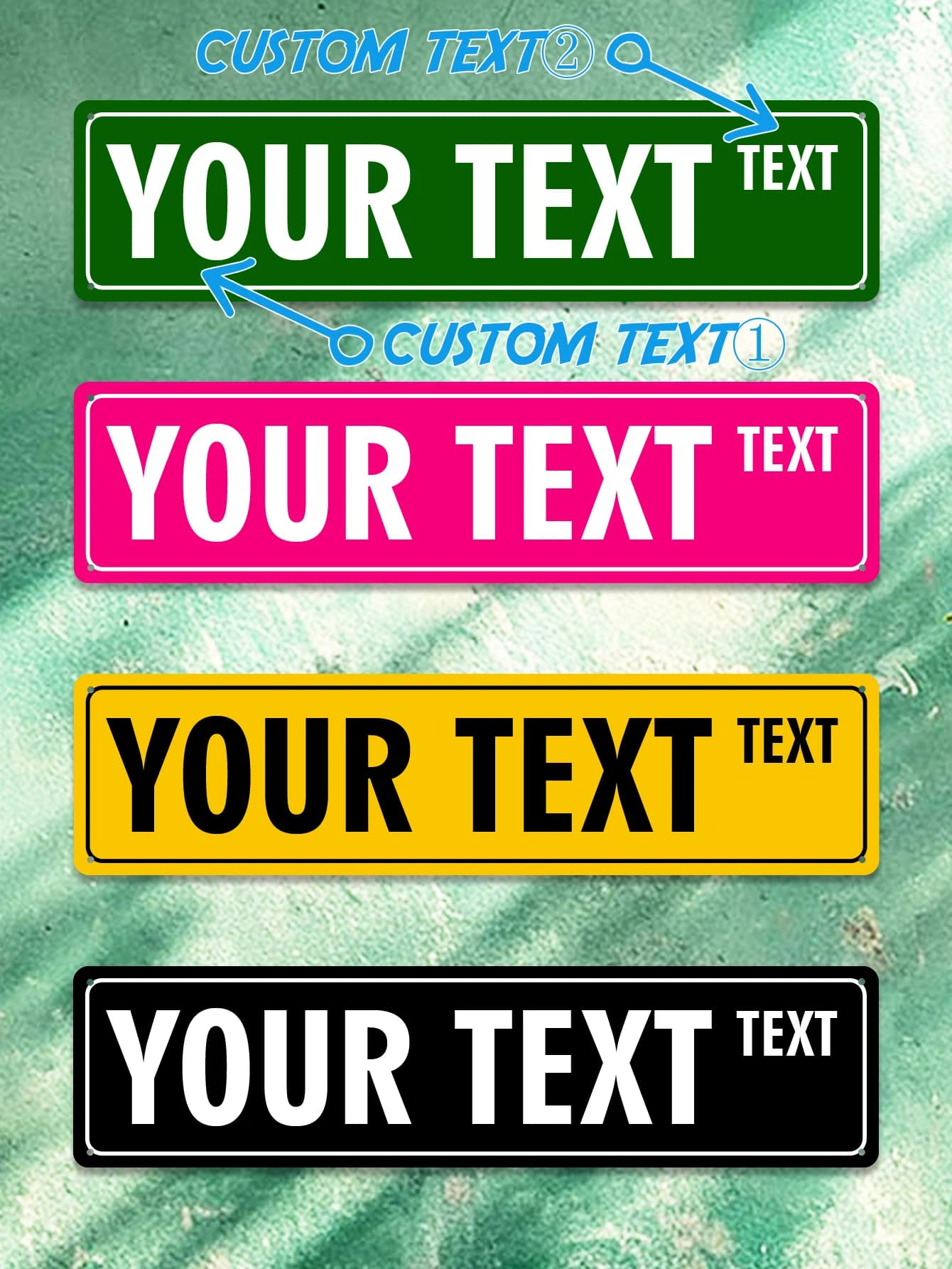 1 pezzo di cartello stradale in metallo personalizzato personalizzato con nome personalizzato, pittura in metallo, poster in ferro per decorazioni di sfondo in legno