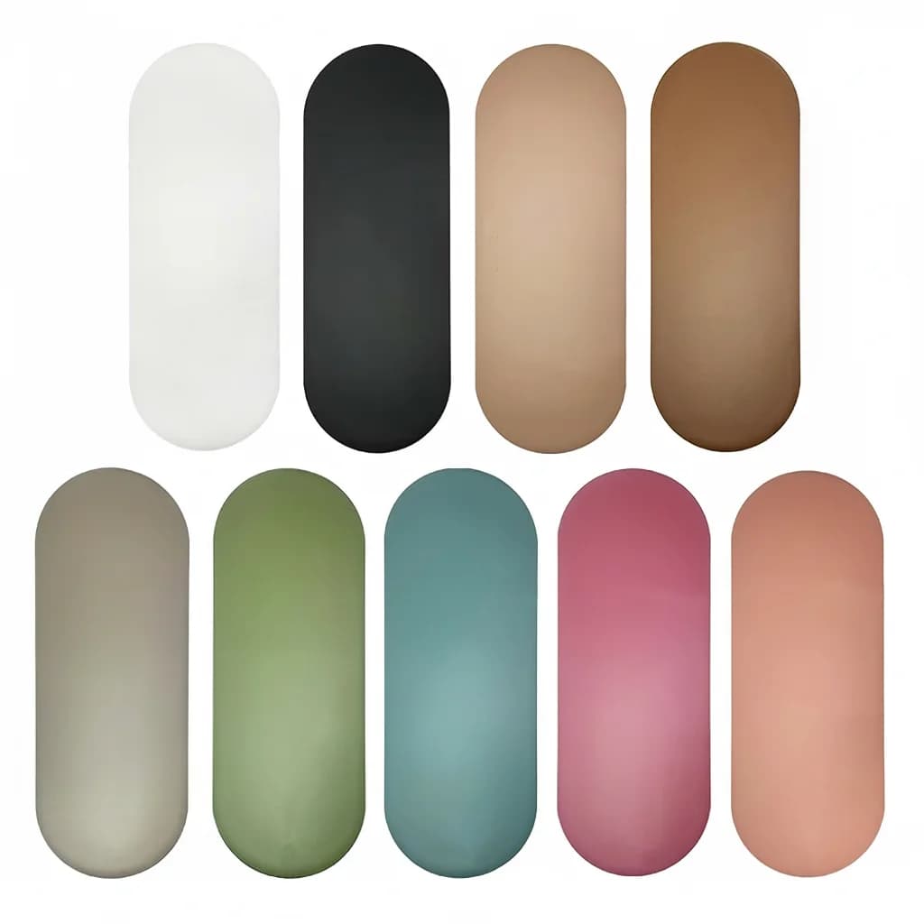 Durable High-Density Natural Rubber Yoga Pilates Mat Oval Shape 5mm 183cm Length Eco-Friendly Customizable Logo/Printing