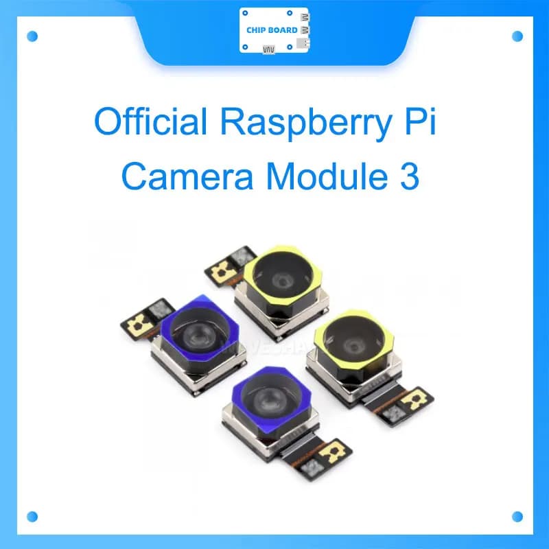 Raspberry Pi 3 camera module with automatic focus IMX708 Sensor broad/striche FOV options and night vision