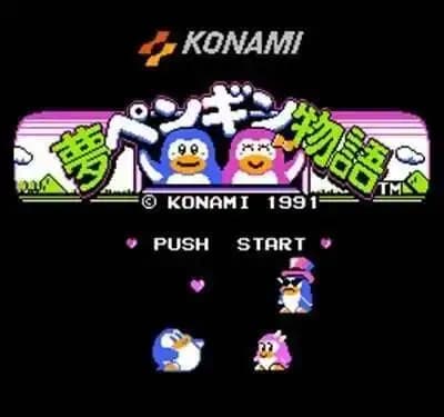 Yume Penguin Monogatari Scheda di Gioco a 60 Pin Senza Restrizioni Regionali per Console di Videogiochi a 8 Bit