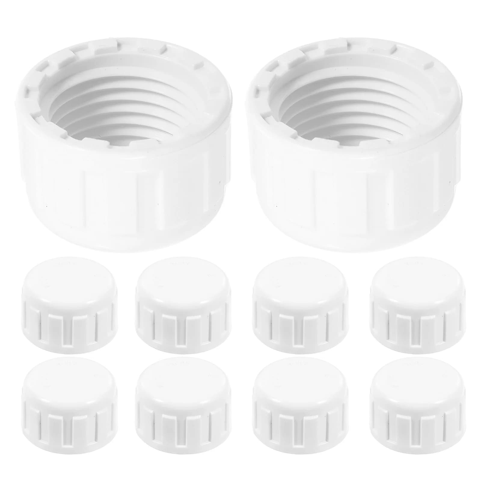 Tappo per tubo con filettatura interna in PVC da 20 pezzi 1 2 pollici Sistema di irrigazione leggero ad alta resistenza Sprinkler Piscina Acqua fredda