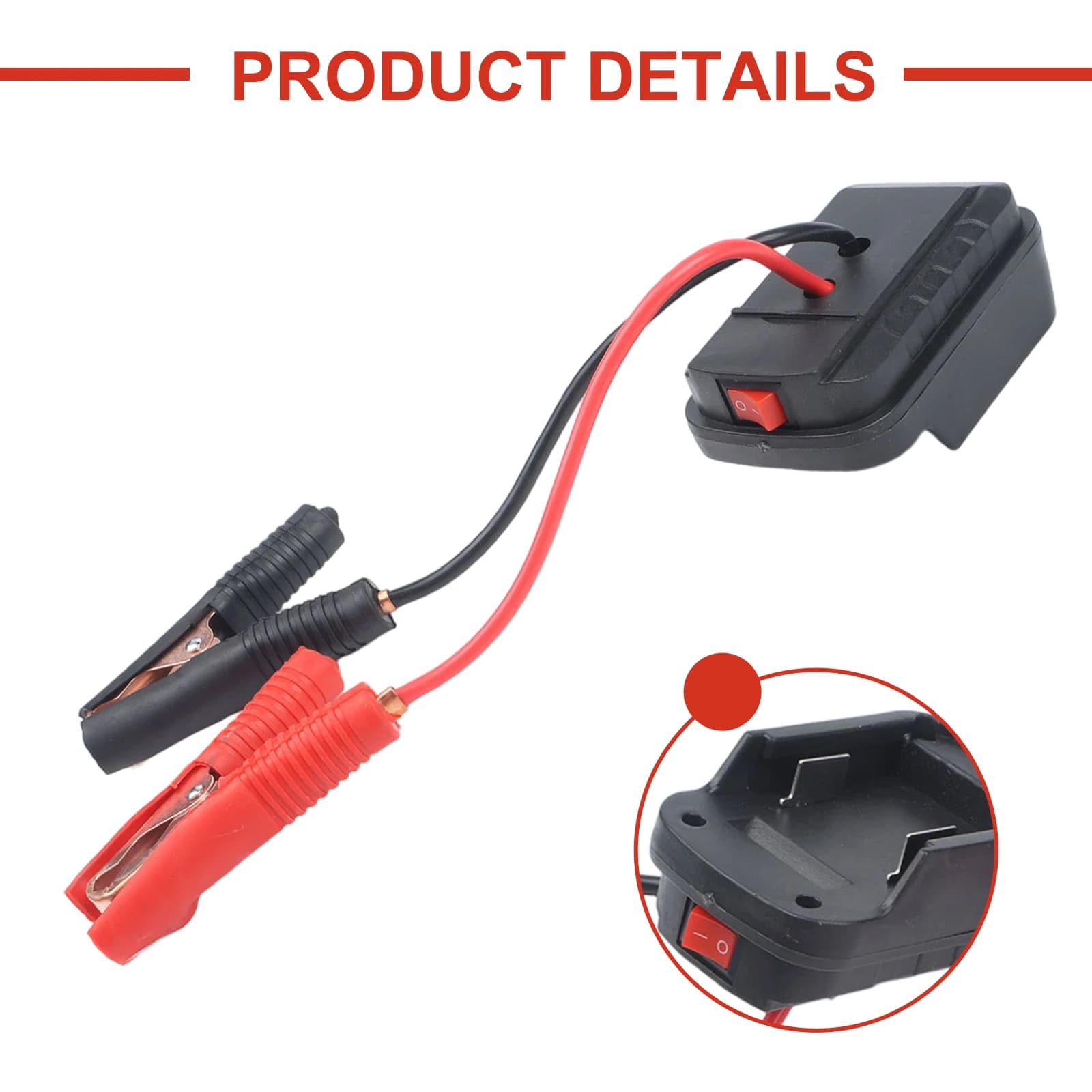 Per cavi per caricabatterie di emergenza Avviatore di avviamento di emergenza con doppia porta di ricarica USB Batteria non inclusa