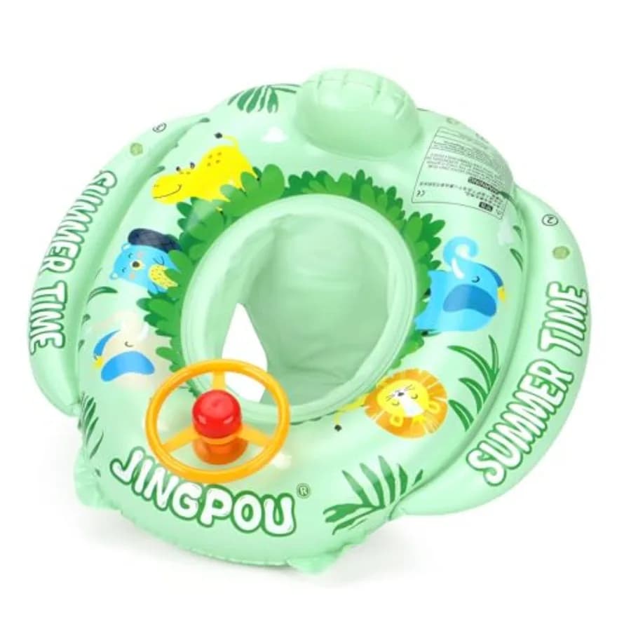 Inflatable Baby Swim Safe Seat Float Ring Toddler Pool Float with Seat Boat Inflatable Ride-on Swimming Pool Toys for Outdoor