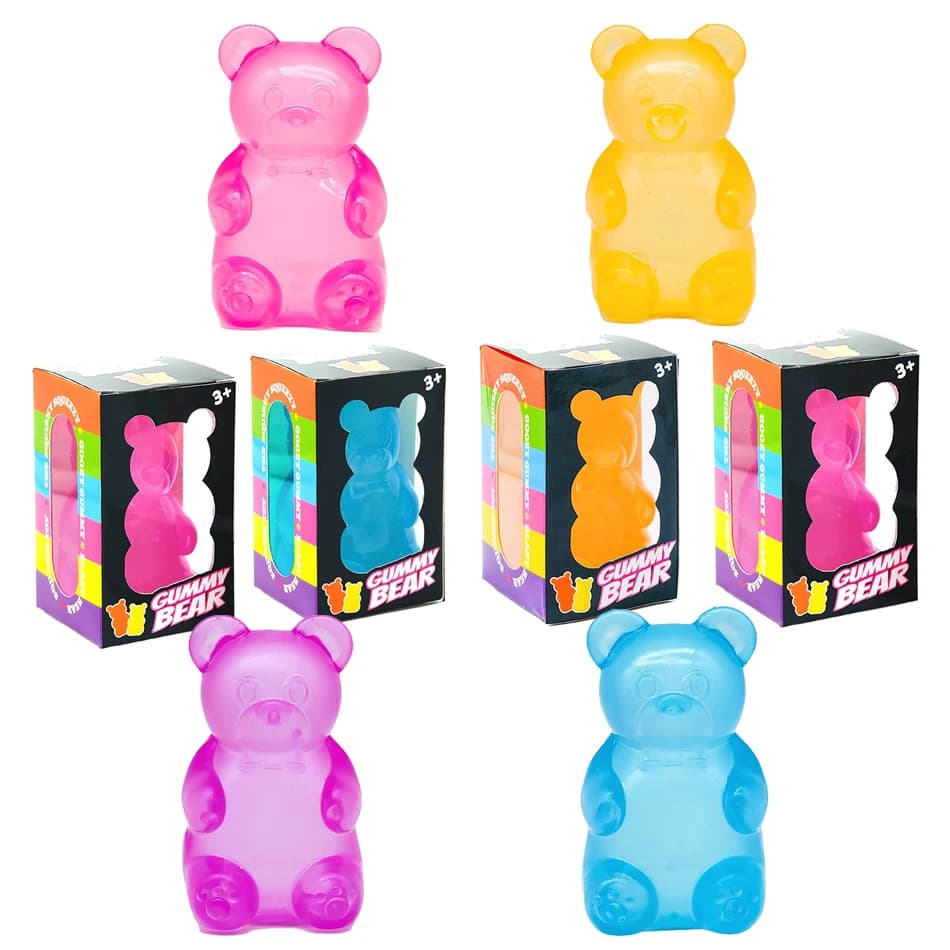 2026 Neebou Gummy Bear Squishy Toy, Pallina Antistress in Maltosio per Bambini e Adulti, Simpatico Giocattolo Sensoriale a Forma di Animale, Regalo Solido per la Decompressione