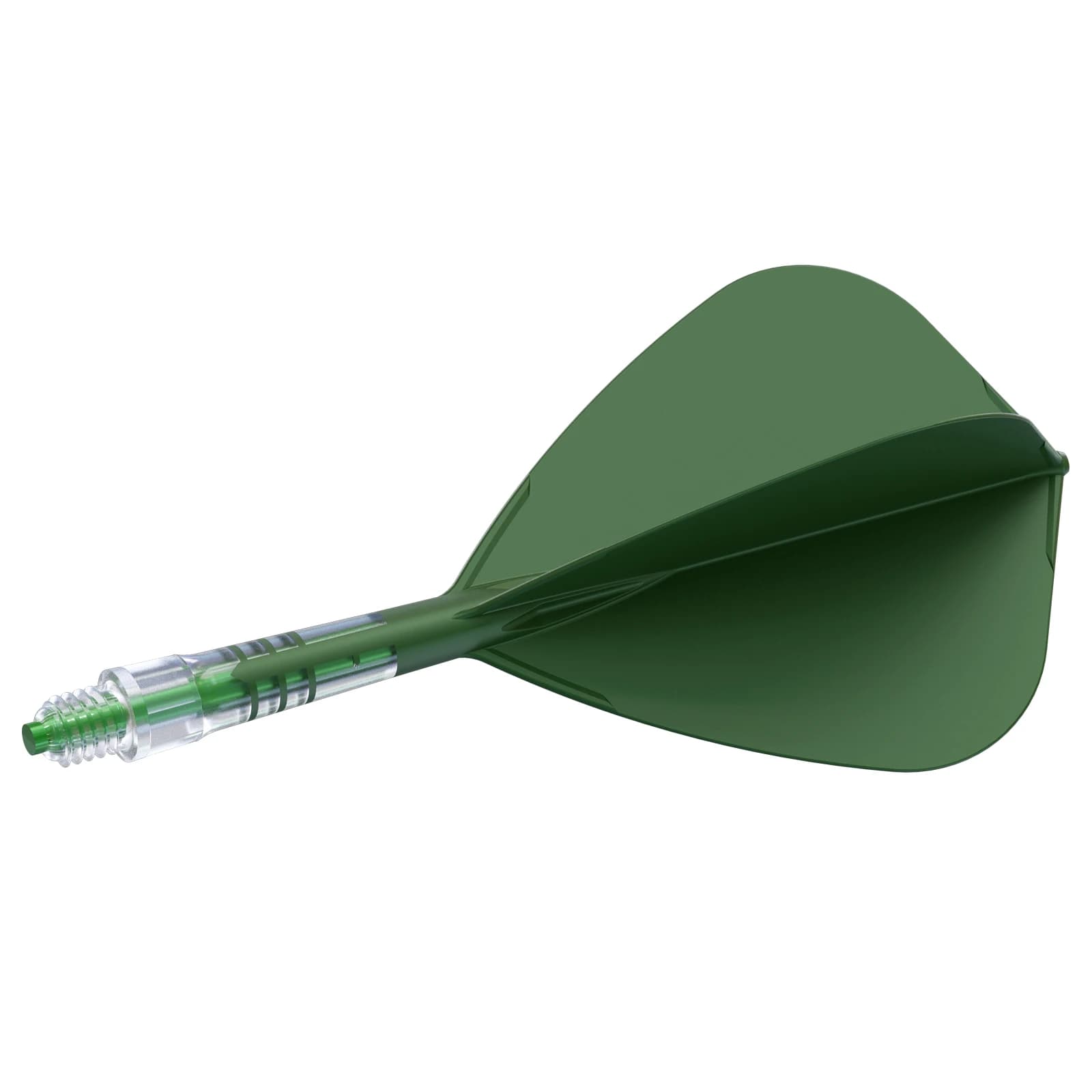 CUESOUL T19 albero per freccette integrato in carbonio e forma di aquilone di volo-verde scuro