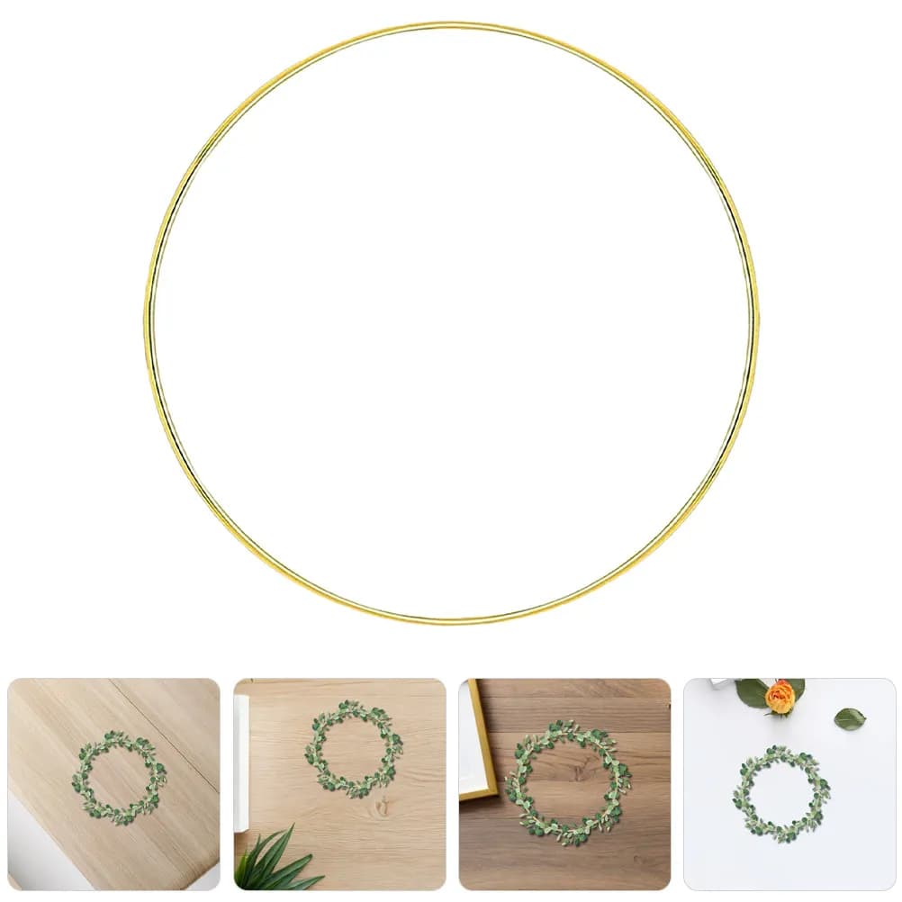 20Pcs Dream Catcher Rings Metal Floral Wreath Hoops 10Cm Large Round Macrame Frame DIY Wall Hanging Decoration Crafts Metal Hoop