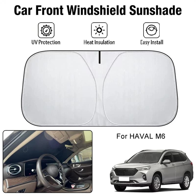 Parasole per parabrezza anteriore auto per HAVAL M6, protezione UV, isolamento termico, accessorio per la protezione solare degli interni auto