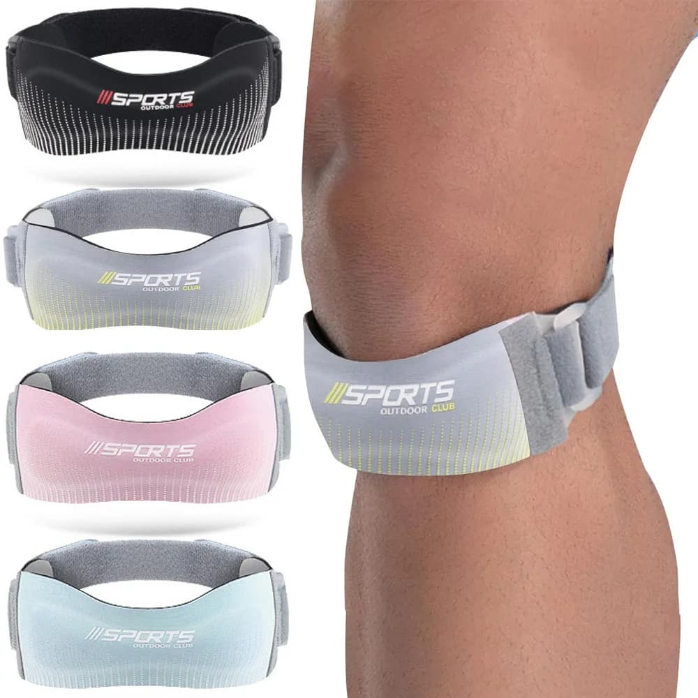 1 pcs sport rotula strap compression knee brace adjustable sleeve knee race outdoor shock absorption rope for jump unisex