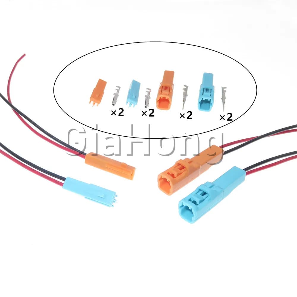 1 Set 2 vie spina per cavo automobilistico 6098-3853 presa automatica 6098-3857 terminale di cablaggio per Auto connettore non sigillato