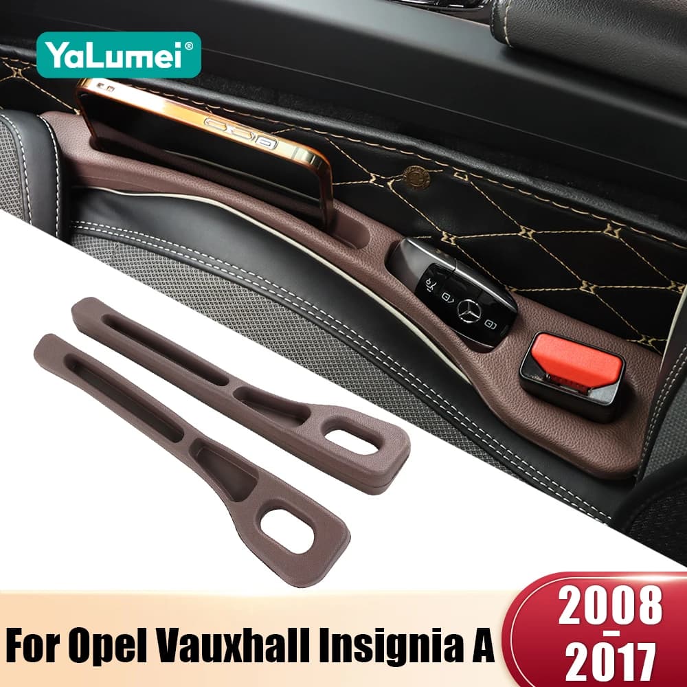 Per Opel Vauxhall Insignia A 2008 2009 2010 2012 2013 2014 2015 2016 2017 2PCS Seggiolino auto Strisce a prova di perdite Gap Cucitura laterale di stoccaggio