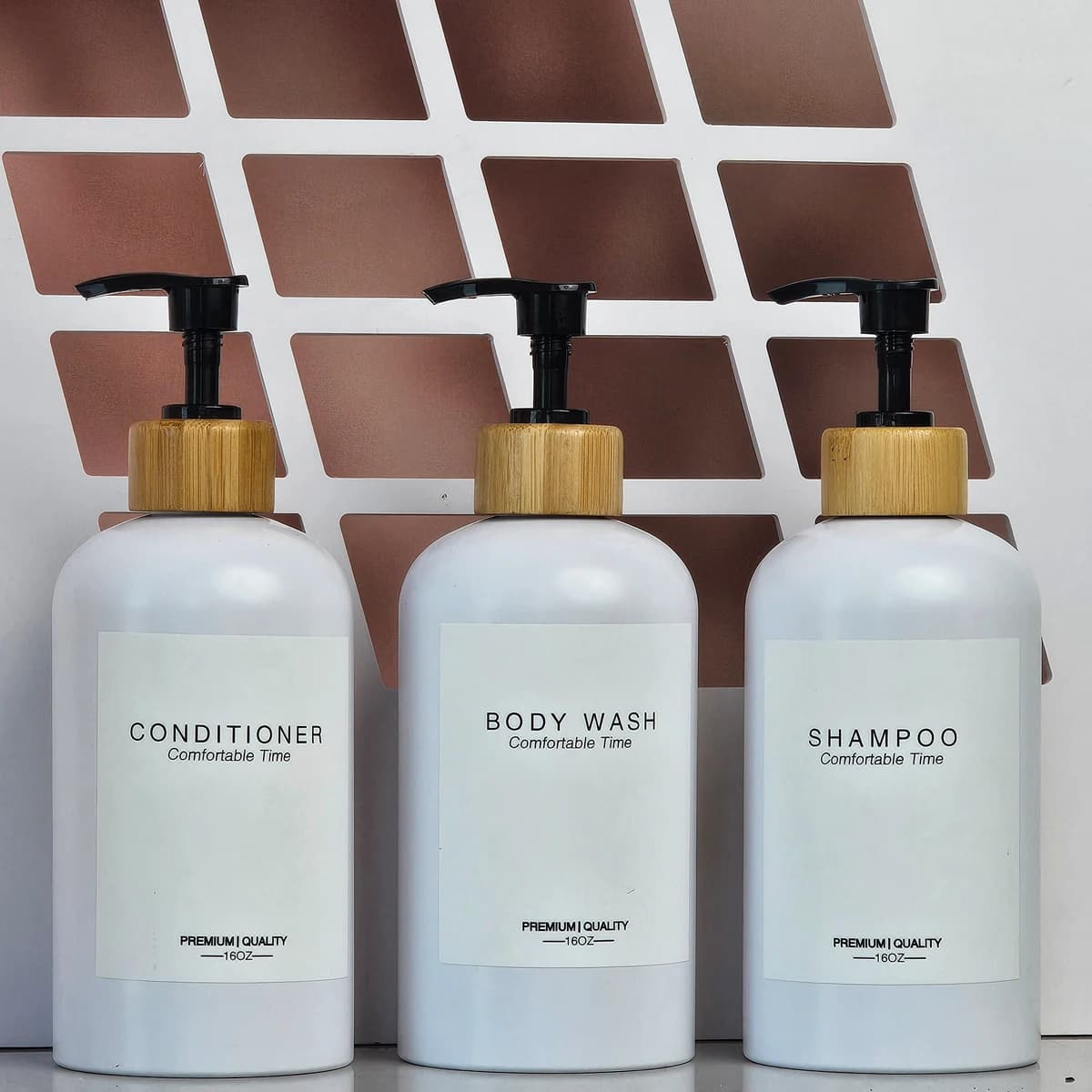 Boston Dispenser di sapone per doccia Bagno Shampoo liquido Bottiglia di sapone Bottiglia di sapone riutilizzabile per mani da cucina e piatti per la decorazione domestica