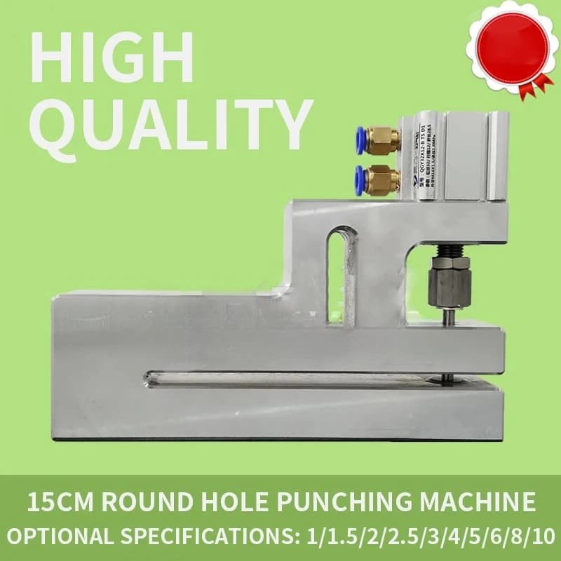 Pneumatic Machine for Drilling Plastic Bags with Long Round Hole, 1 Piece