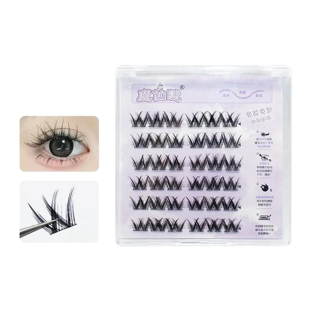 Autoadhesive Voluminous Fin Eyes Without Colla, Naturally Increase Eyes, Fin Eyes curled Sweets Fai-da-da- ♪