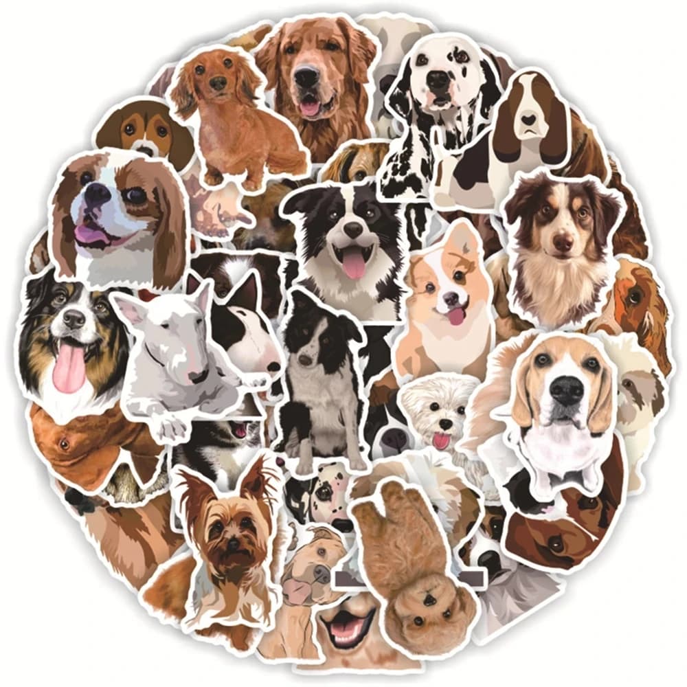 10/30/50PCS Cane Adesivi Kawaii Animale Del Fumetto Decalcomanie Giocattoli FAI DA TE Valigia Notebook Telefono Laptop Bagagli PVC Mano Conto Materiale