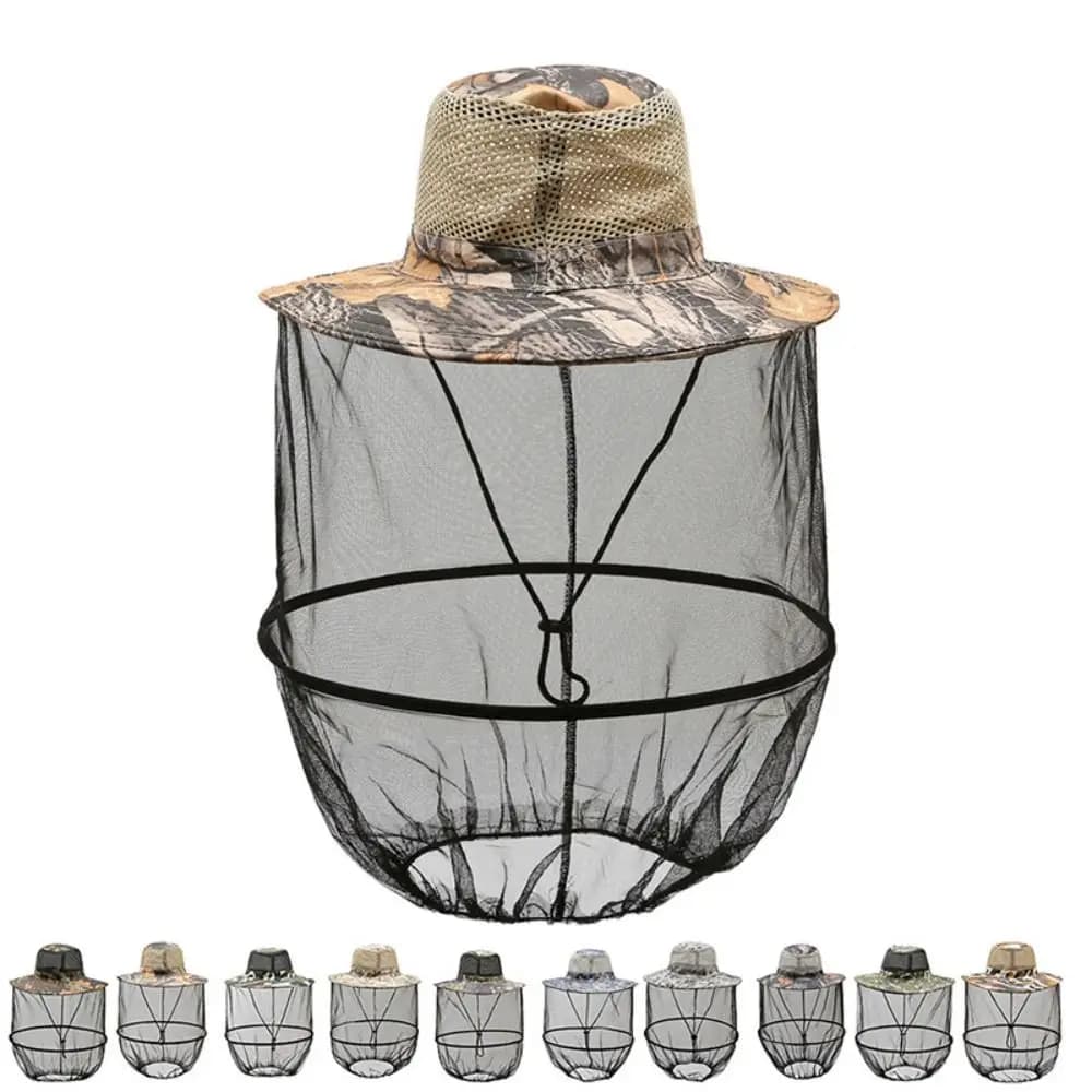 Cappello per zanzare con rete repellente per insetti protezione per api uomo donna protezione solare berretto da pesca berretti a rete per esterni
