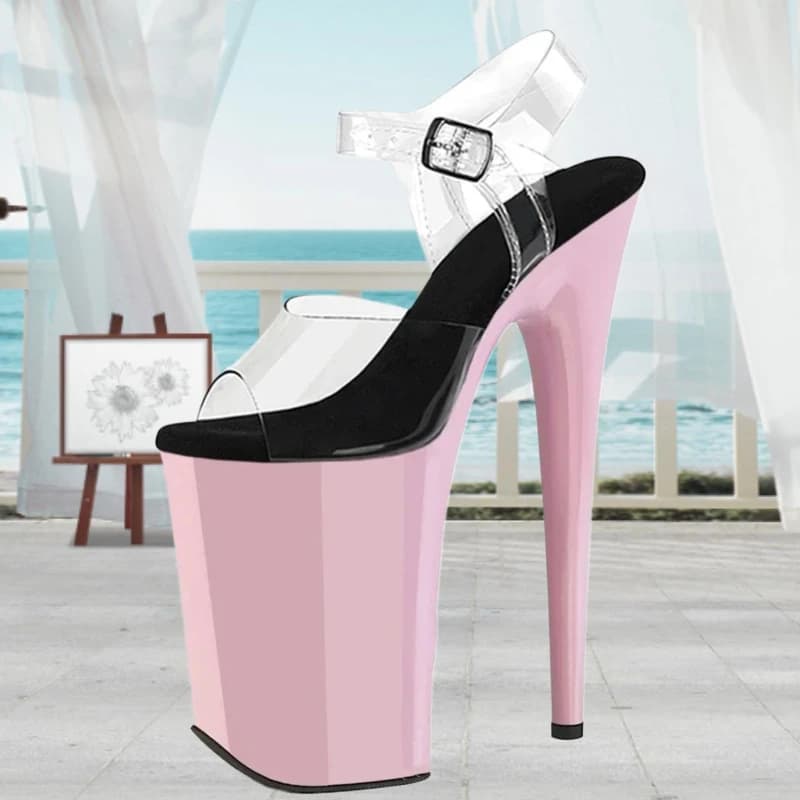 9 inch sexy sandals 23 cm ultra high heels and thin exotic platform dance shoes pole woman theatrical show stripper gladiator pumps