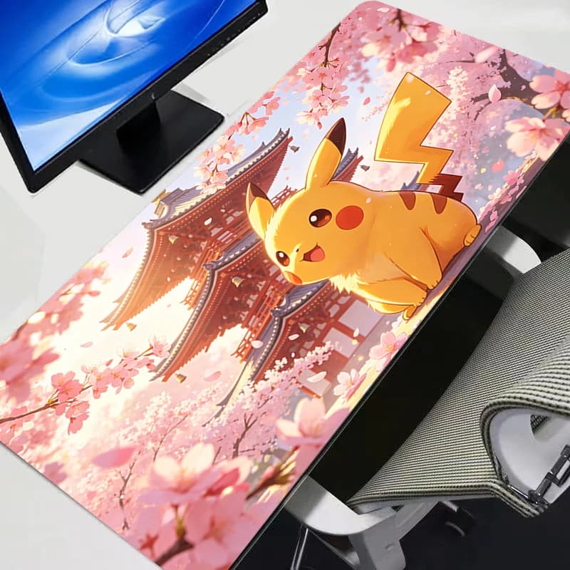 Tappetino per mouse Gengar Pokemon Pikachu, grande, per PC, computer, gamer, tappeto Kawaii, accessori da gioco, tappetino per tastiera, tappetino da scrivania, tappeto da tavolo