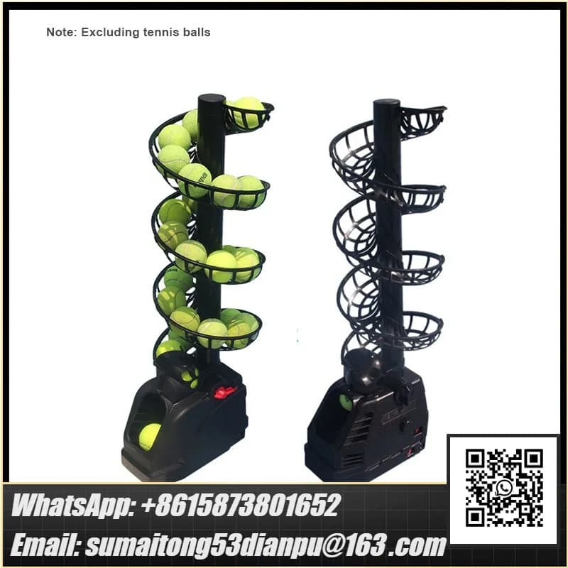 Coach Ball Feeding Machine Portable Tennis Ball Throwing Machine Self-service Single Swing Racket Practice Single Teaching