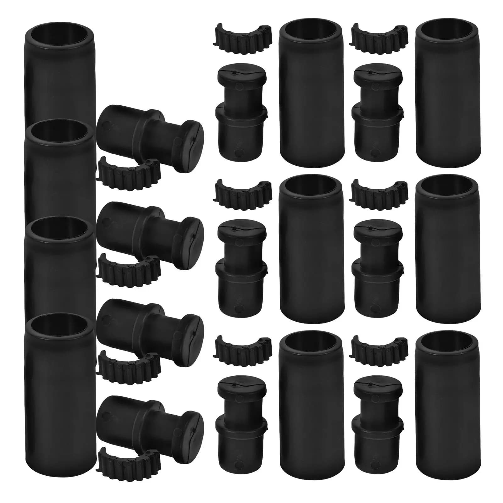 10 Set di Connettori per Manici Telescopici da 19mm a 22mm, Design Antiscivolo con Meccanismo di Bloccaggio per Scope e Mop, Connessione Sicura e Stabile