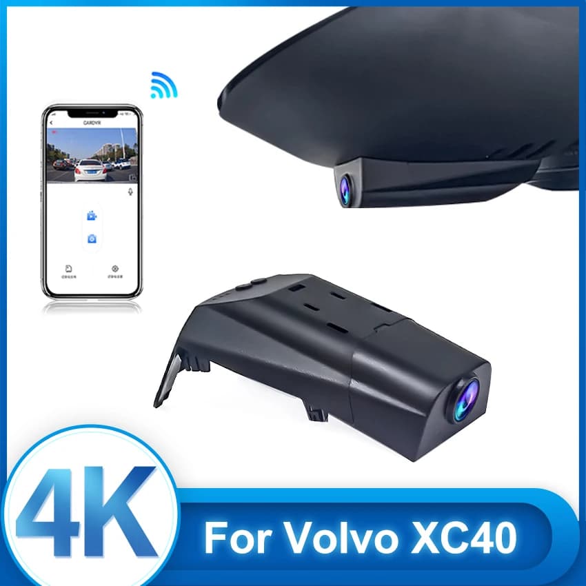 Nuovo! Dash Cam Per Volvo XC40 d3 2017 2018 2019 2020 2021 2022 2023 Auto Dvr Macchina Fotografica WiFi di Visione Notturna Registratore di Guida Ricambi Auto
