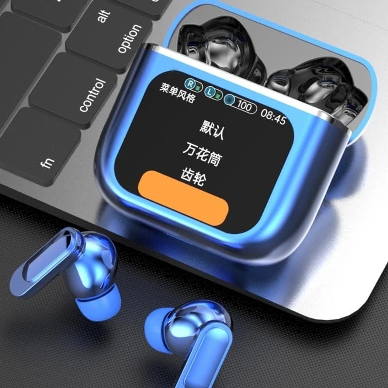 Earphone earphones wireless earphones that erase the buds with d2rc display