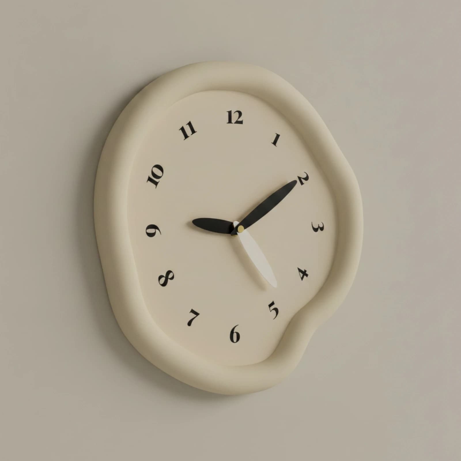 Arabic Numeral Wall Clock Neutral Analog Wall Clock Quiet Classic for Living Room, Bedroom