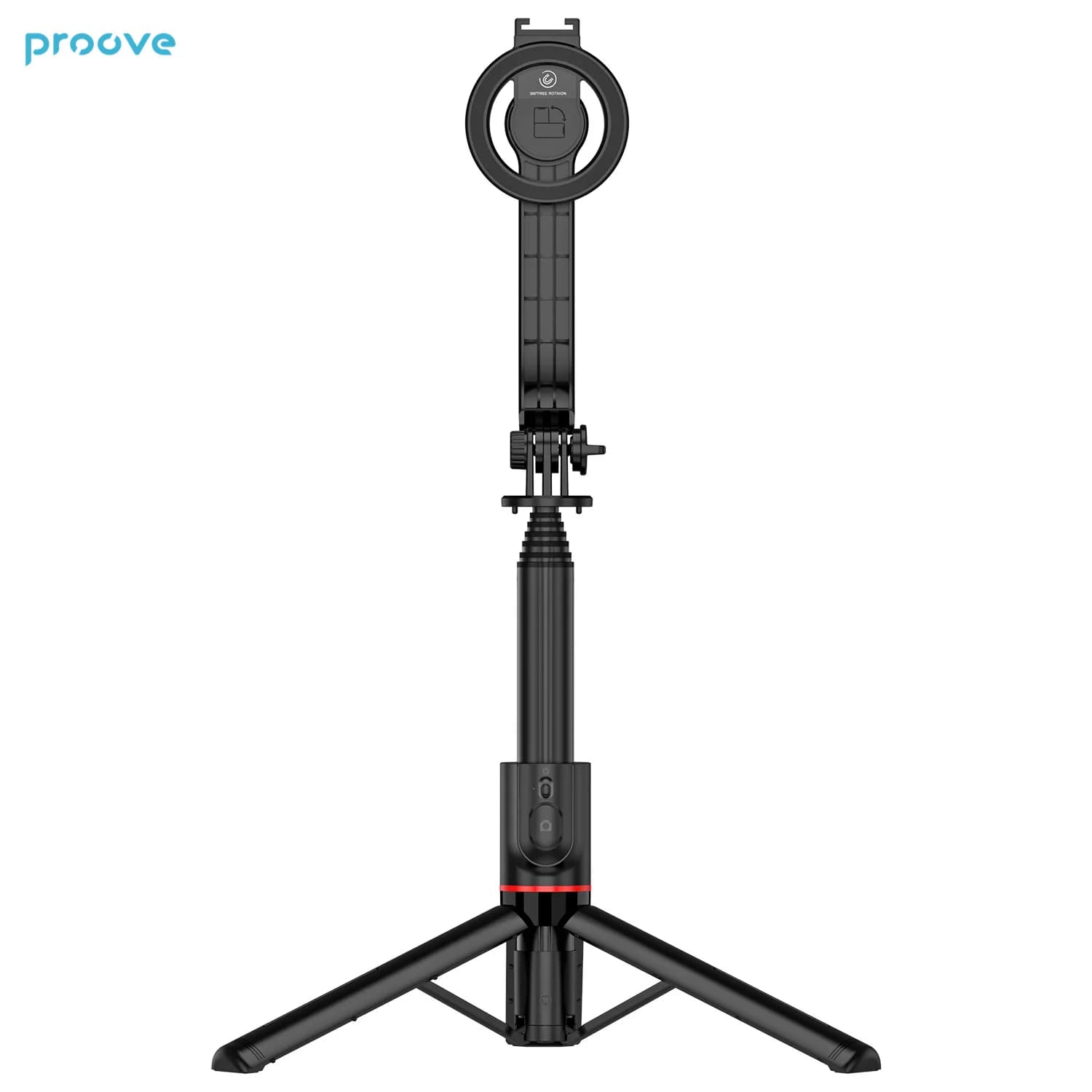 Treppiede magnetico per selfie stick 360 ° Rotazione, lunghezza plegata 1045 mm, viaggio con telecomando Bluetooth per Iphone 16 15 14 Pro