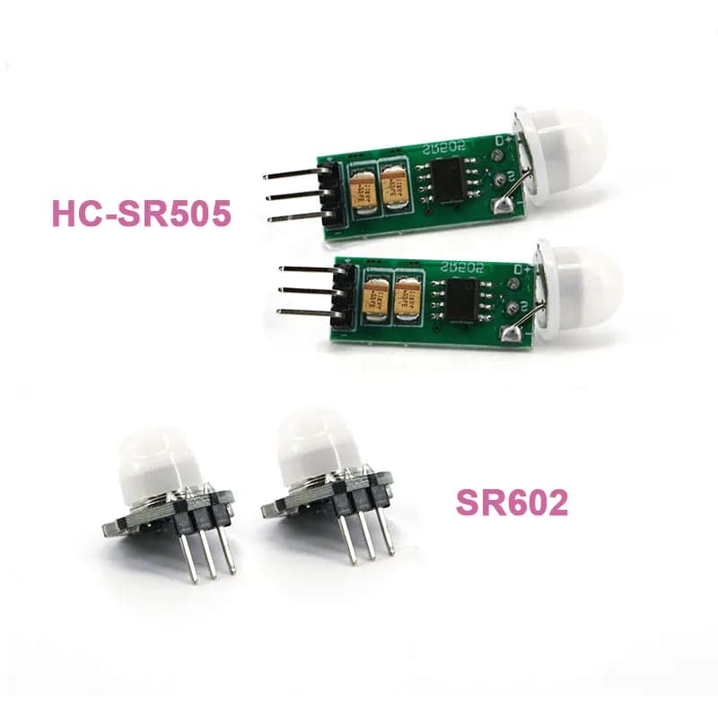 Motion sensor module PIR 2 pieces HC-SR505 SR602 Adjustable IR pyroelectric detector with bracket for Arduino Raspberry Pi
