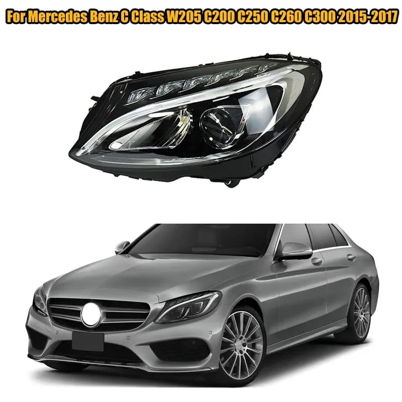 Gruppo faro anteriore a LED fendinebbia per Mercedes Benz classe C W205 C200 C250 C260 C300 2015 2016 2017 senza moduli