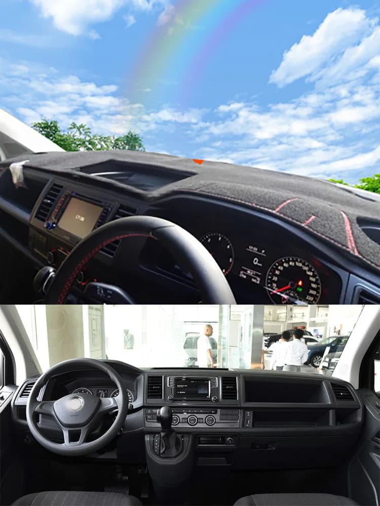 Per Volkswagen VW Caravelle Transporter T5 T6 T32 Dash Zerbino Cruscotto Copertura Cruscotto Isolamento Protezione Solare Pad Protettivo