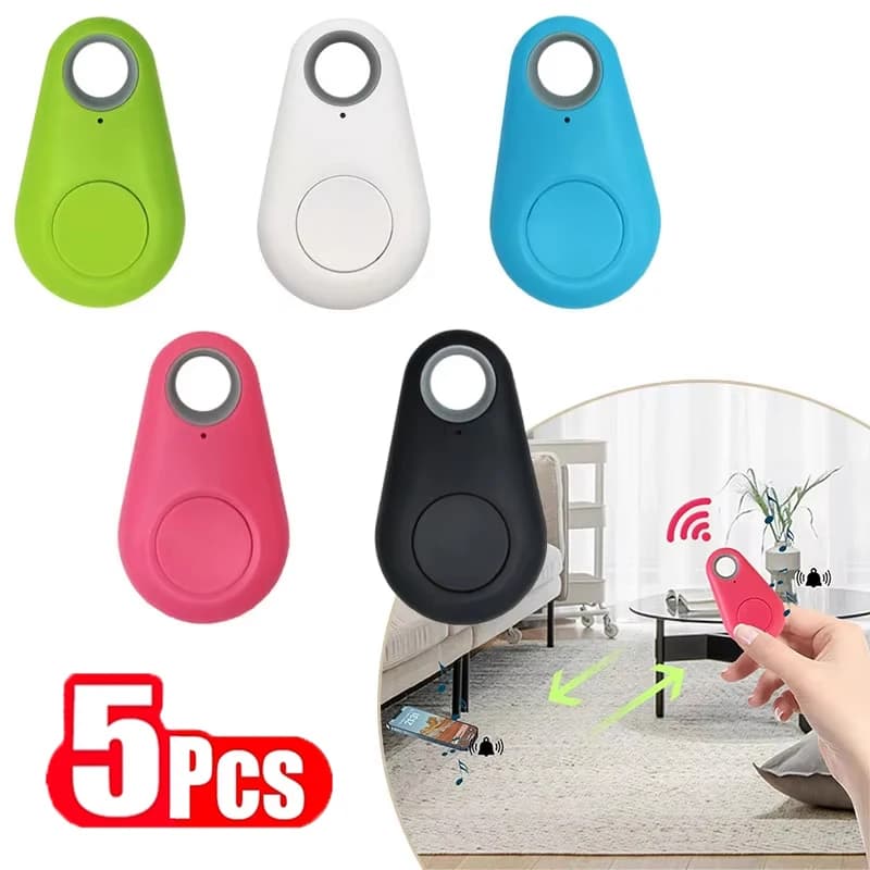 1-5pcs Wireless Mini GPS Tracker Anti-Lost Alarm Key Baby Wallet Finder Bluetooth APP Smart Tracker Tags for Ios And Android