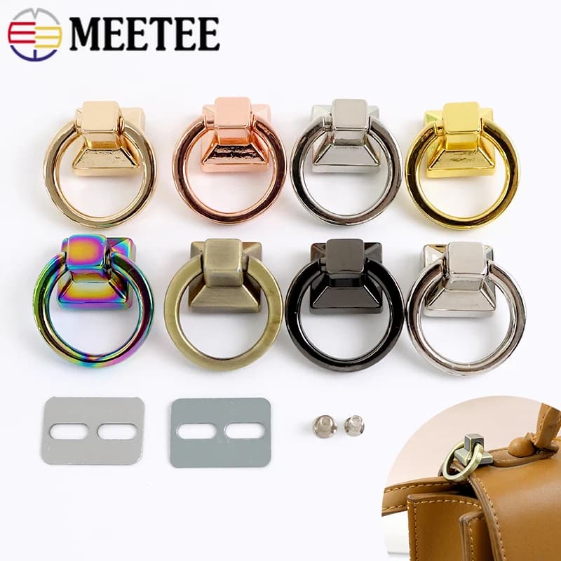 2-20 pezzi in metallo O Ring fibbia borsa clip laterale chiusura vite cinghia connettore gancio maniglia gancio fibbie accessori hardware in pelle