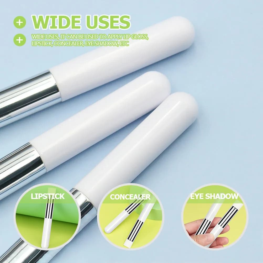 2 Pennelli per Rossetto e Correttore, Applicatore per Labbra, Sensazione Liscia al Tatto, Strumento di Trucco Perfetto per Donne e Ragazze, Ideale per Viaggi